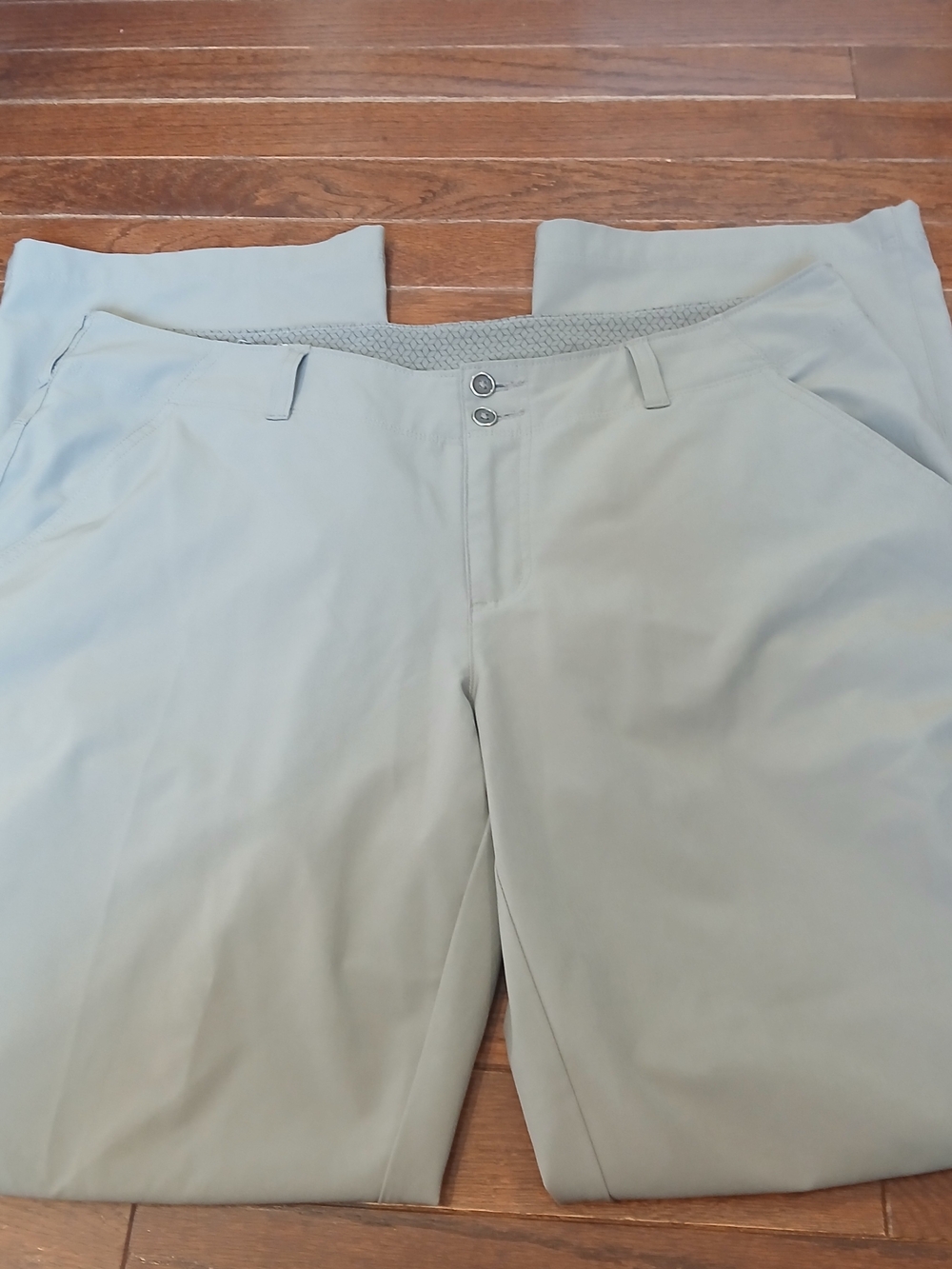 Colombia Womens Grey Breathable Pants Sz 16 Reg Hiking Outdoor Gardening Camping